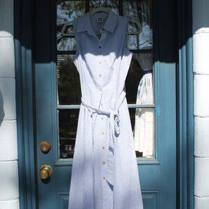 Anne Klein Seersucker Summer Dress